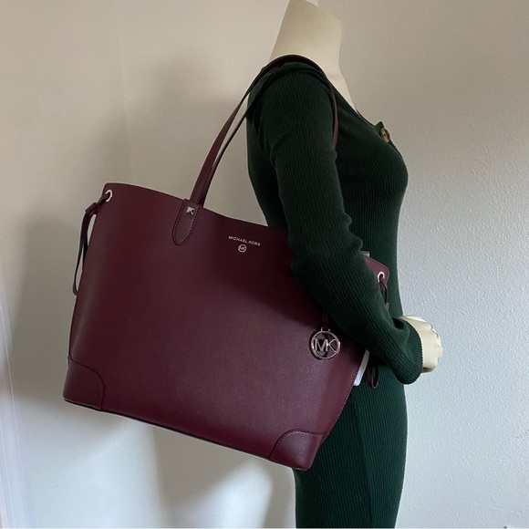 New Michael Kors Edith Large Saffiano Leather Tote Bag - Picture 15 of 16